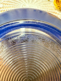 VINTAGE BLUE PYREX BOWL DISH