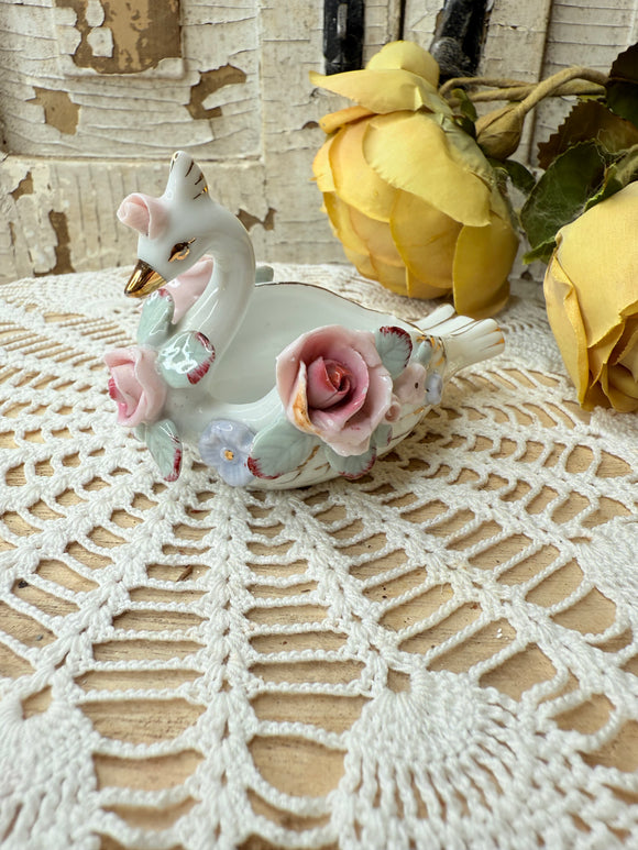 LEFTON SWAN TRINKET VINTAGE - 3 AVALABLE
