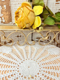 VINTAGE ORNATE GOLD METAL SHELF - 2 AVAILABLE