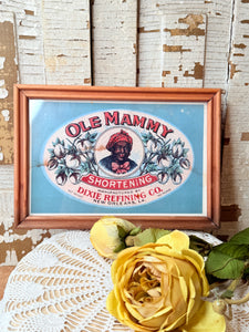 VINTAGE "OLE MAMMY" FRAMED ART