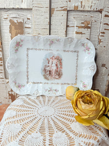 AMAZING VINTAGE LARGE VICTORIAN TRAY