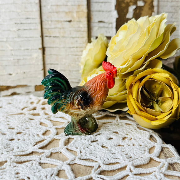 VINTAGE ROOSTER FIGURINE