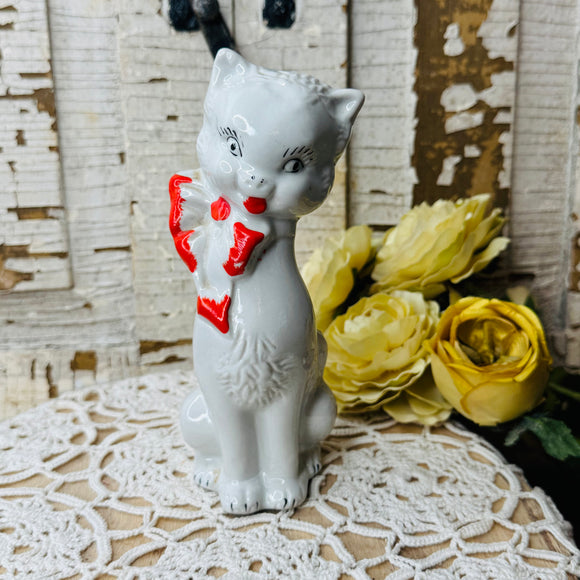 VINTAGE MID CENTURY CAT STATUETTE - 2 AVAILABLE