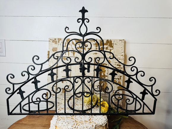 VINTAGE CAST IRON HANGING POT RACK