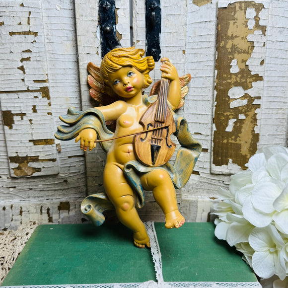 VINTAGE ITALIAN CHERUB WALL DECOR