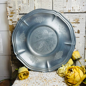 PEWTER PLATTER VINTAGE - 3 AVAILABLE