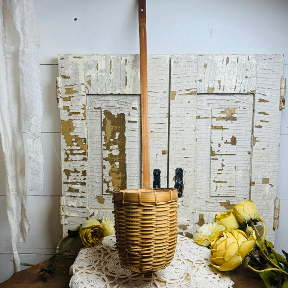 WICKER VINTAGE LADLE BASKET #2