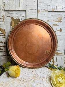 LARGE ORNATE COPPER PLATE
