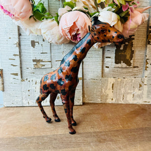 VINTAGE ORNATE GIRAFFE STATUETTE