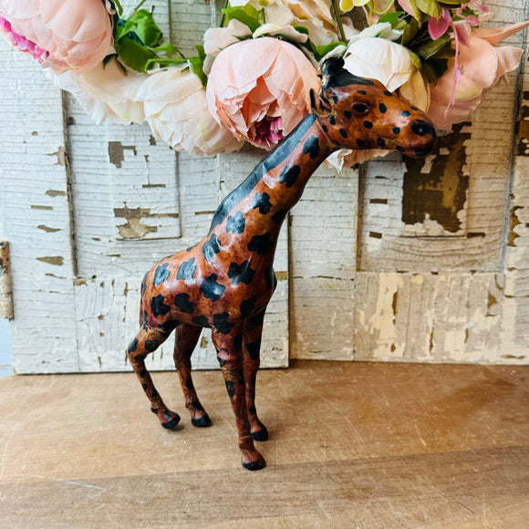 VINTAGE ORNATE GIRAFFE STATUETTE