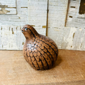 PHEASANT SITTING BIRD VINTAGE STATUETTE