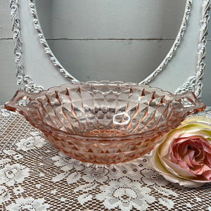 JEANNETTE WINDSOR PINK DEPRESSION GLASS LARGE DISH