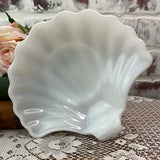 SEASHELL MILK GLASS CANDY DISH- 3 AVAILABLE
