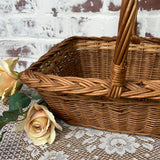 VINTAGE ADORABLE WICKER FOREST BASKET