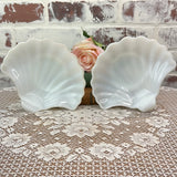 SEASHELL MILK GLASS CANDY DISH- 3 AVAILABLE