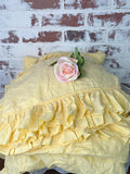 VINTAGE YELLOW DUST RUFFLE SHEET