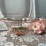 PINK DEPRESSION GLASS LARGE BOWL