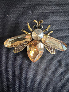 BUMBLE BEE BLING BROOCH