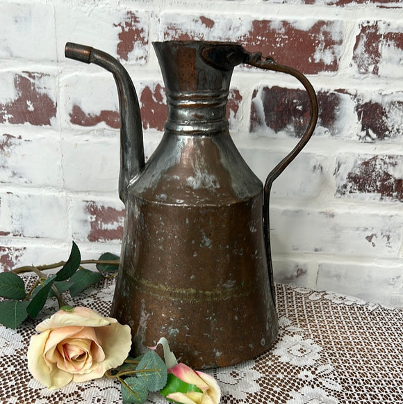 PATINAD ANTIQUE COPPER PITCHER