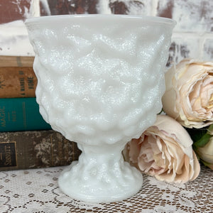 EO BRODY MILK GLASS PLANTER - 2 AVAILABLE