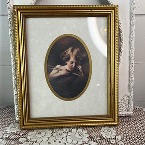 FRAMED CHERUB ART #2