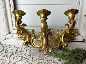 SYROCCO VINTAGE 3 ARM WALL SCONCE