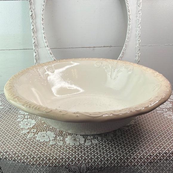 SCROLLY LARGE FLORAL BASIN BOWL