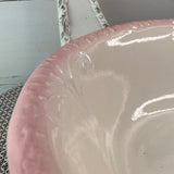 PINK SCROLLY LARGE FLORAL BASIN BOWL