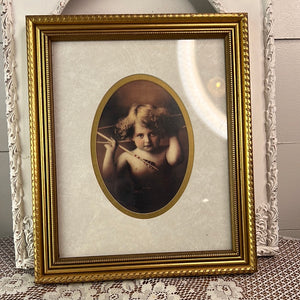 FRAMED CHERUB ART #1