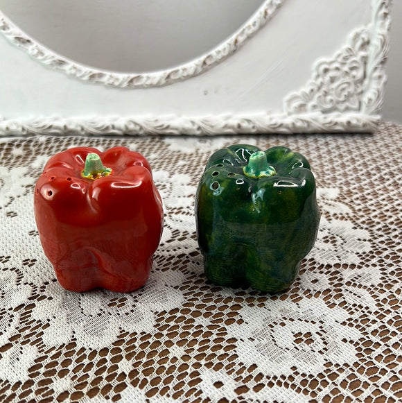 PEPPERS SALT AND PEPPER SHAKERS