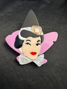 WITCH ACRYLIC BROOCH