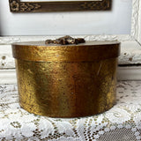 GOLDEN DETAILED CHERUB BOX WITH LID