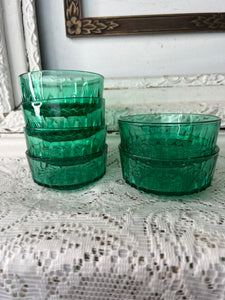 Set of 6 ARCOROC EMERALD DESSERT BOWLS