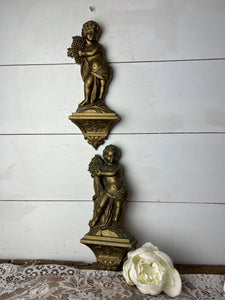 PAIR OF VINTAGE CHERUBS SYROCO